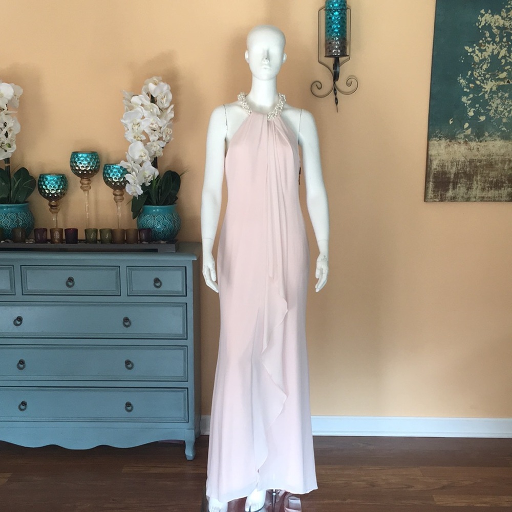 Calvin Klein Baby pink Sleeveless long Gown size 6